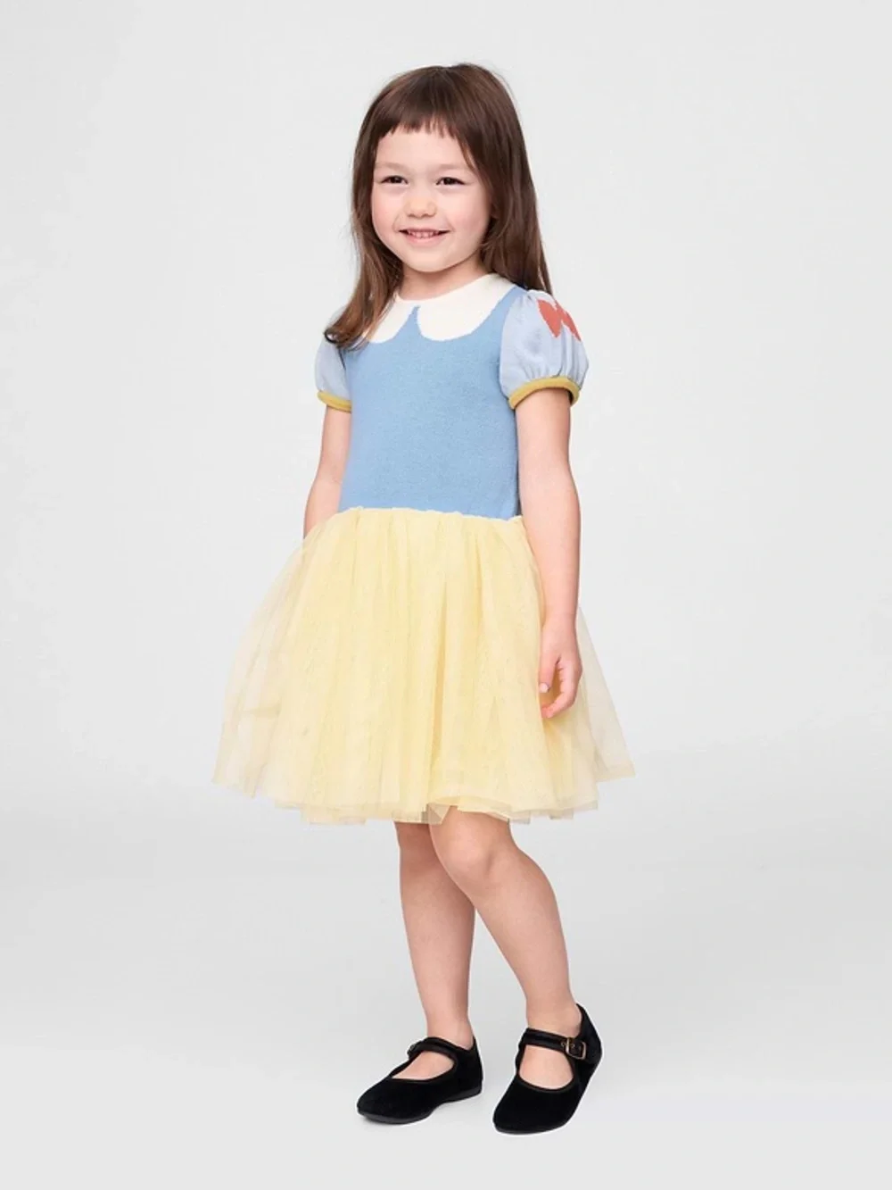 NWT Baby Gap Disney Snow White Girls Tulle Sweater Dress Size 5 years